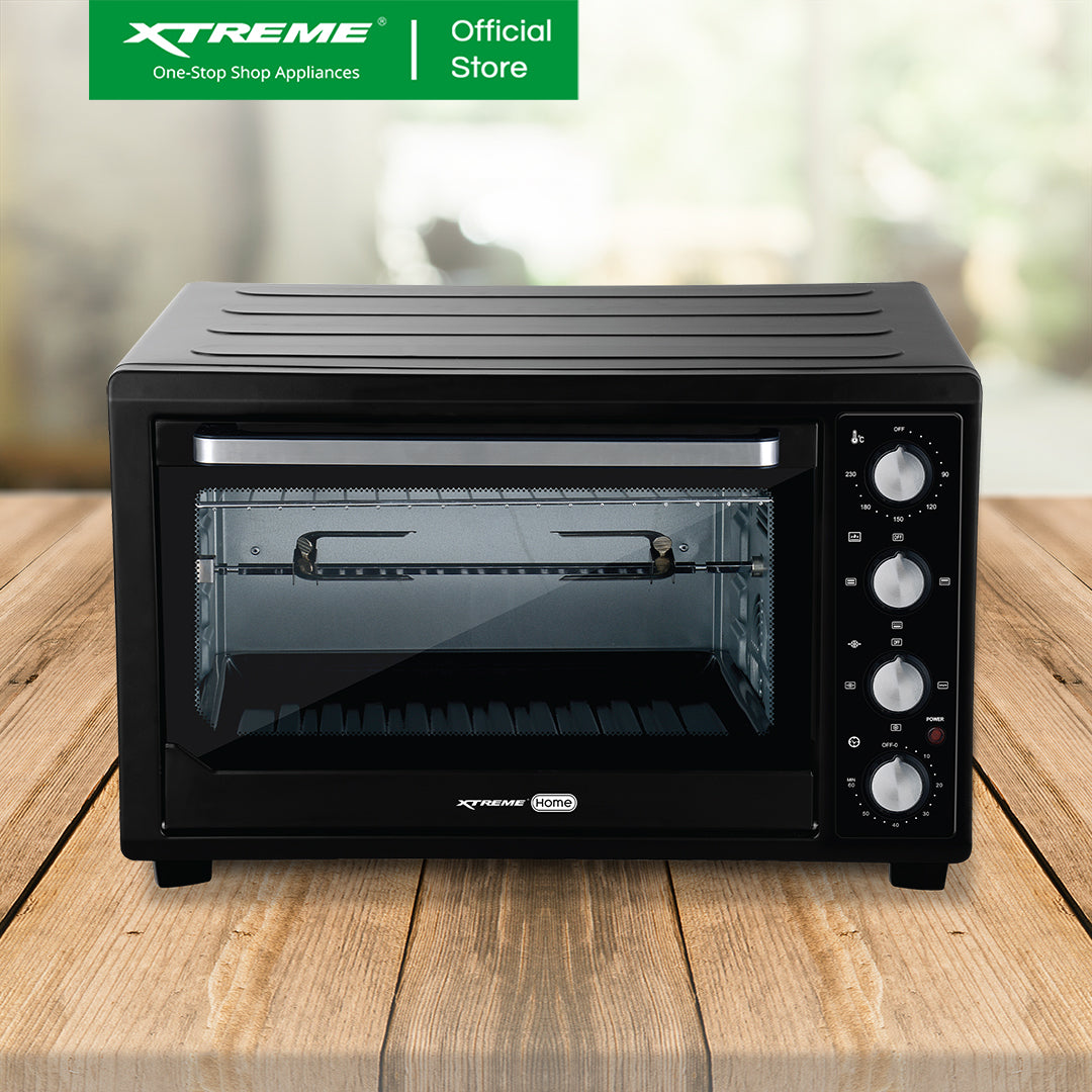 XTREME HOME 45L Electric Oven with Rotisserie Convection and Lamp (Black) | XH-SMARTOVEN40L5