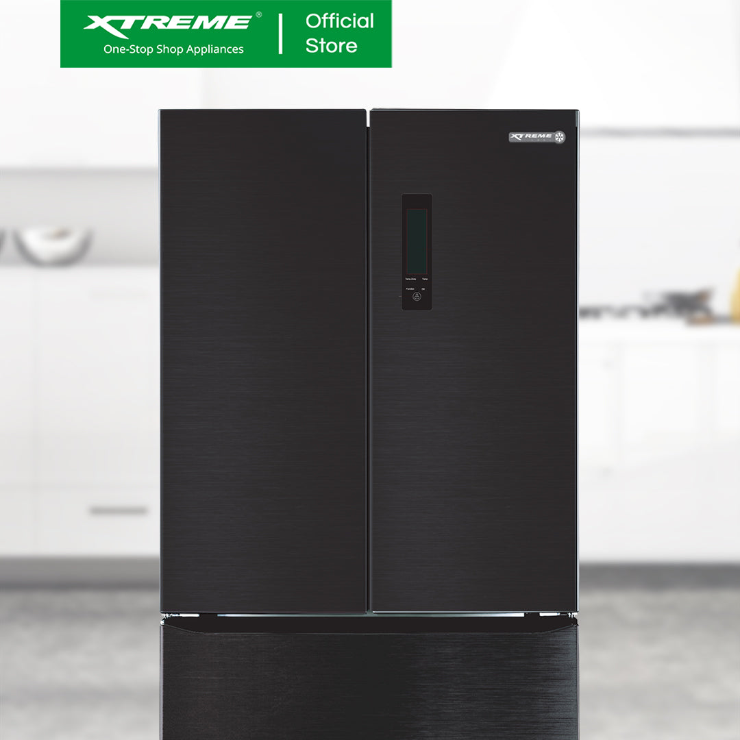 XTREME COOL 16.5 CUFT. French Door Inverter Refrigerator No Frost (Black) | XCOOL-DD256NFFDi