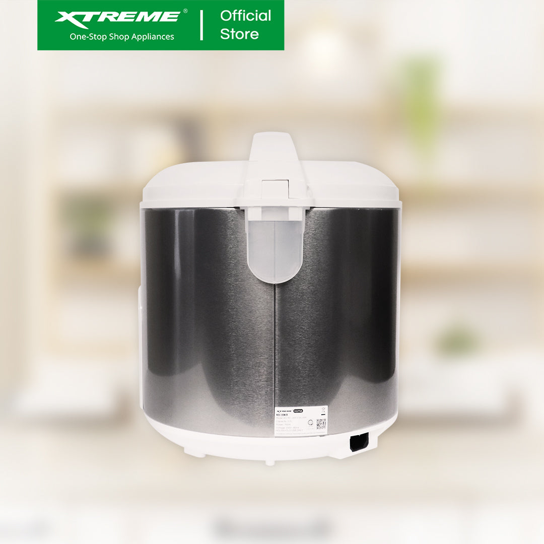 XTREME HOME 2.2L Rice Cooker 12 Cups Jar Type with Keep Warm Function (Silver) | XH-RC-JAR12SILVER