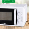 XTREME HOME 20L Manual Control Microwave Oven Defrost Function & 5 Power Levels (White) | XMO-20MS