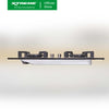 XTREME HOME Double Burner Tempered Glass Gas Hob | XH-GH-TG2BHS
