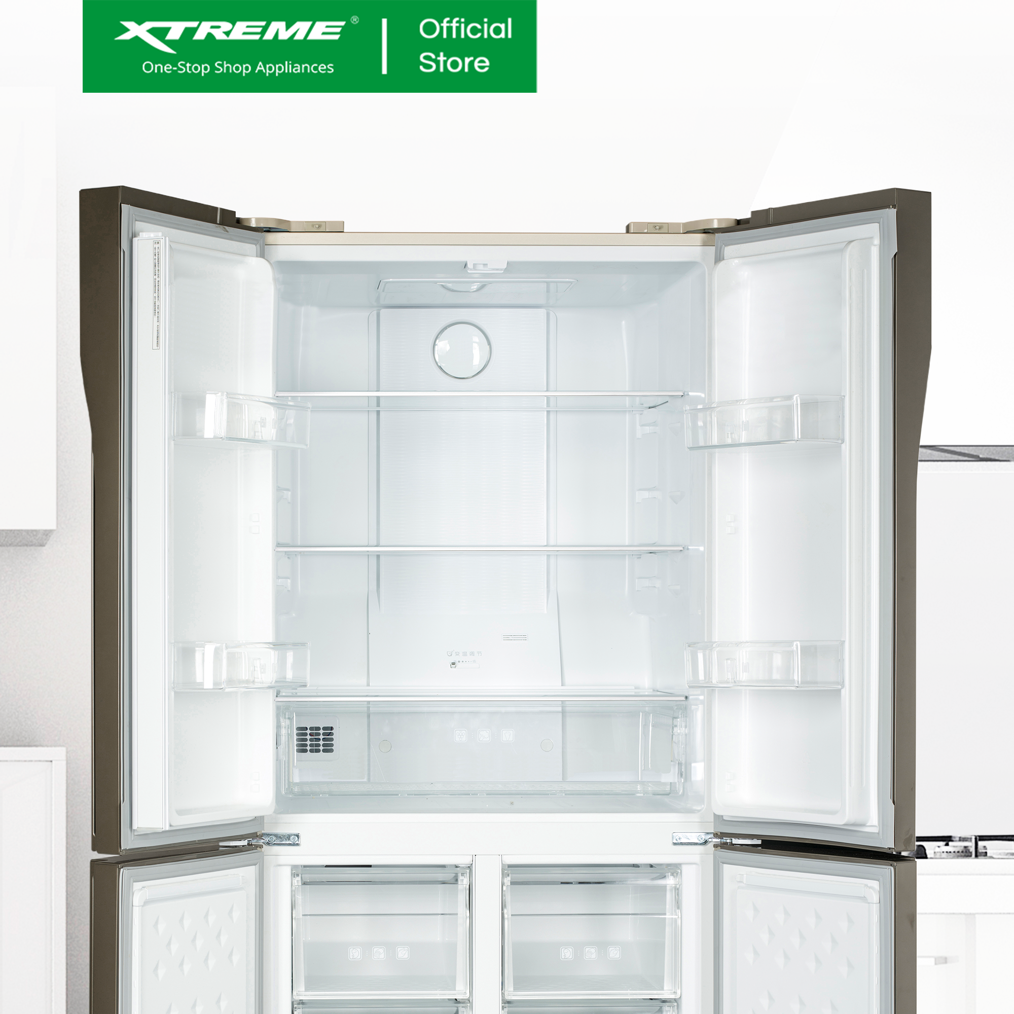 16.5CU.FT XTREME COOL Multi-Door Inverter Refrigerator | XCOOL-DD256NFMDi