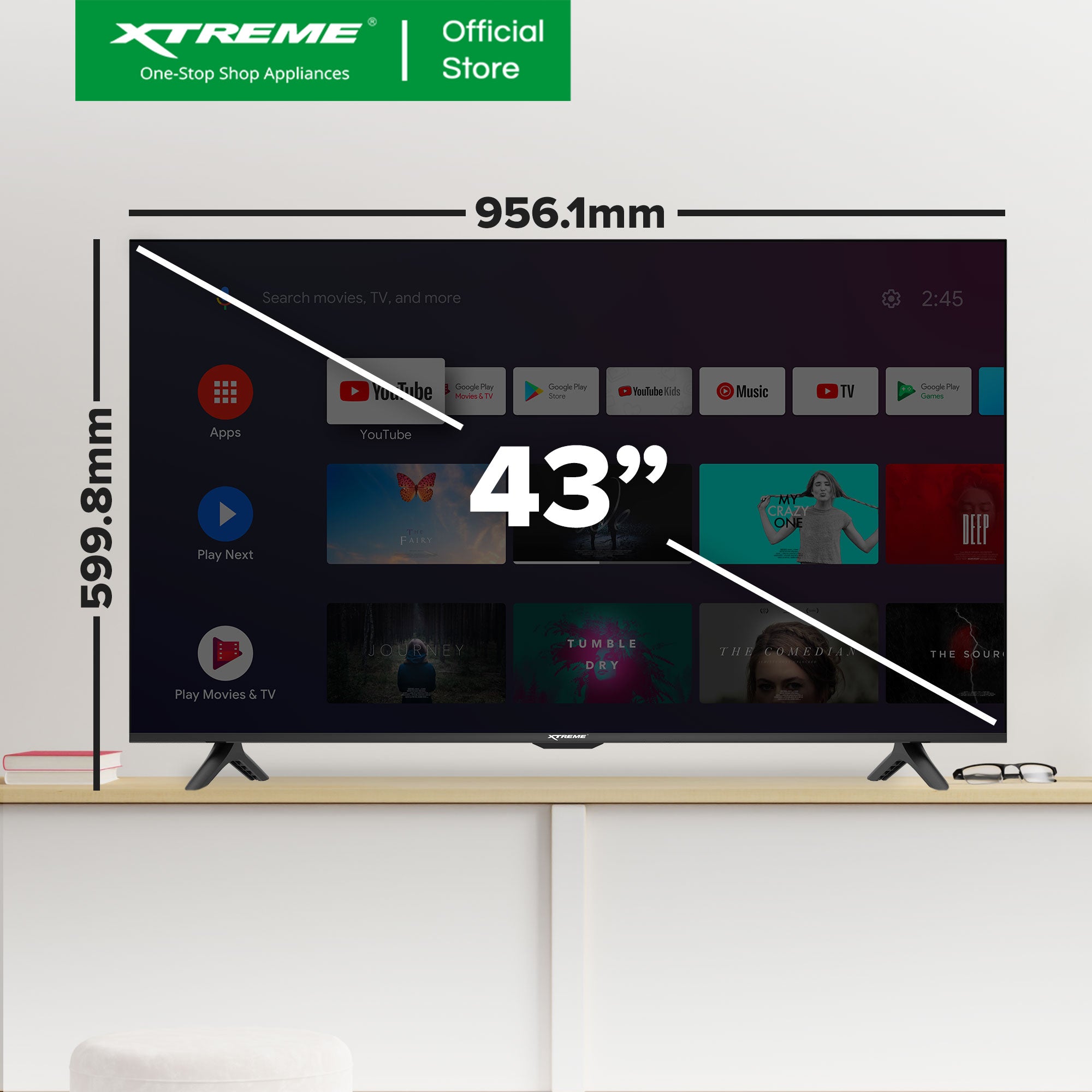 43-inch XTREME ANDROID TV | MF-4300SA