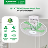Load image into Gallery viewer, XTREME HOME 18 inches Ceiling Fan 3-Speed with Wall Rotary Switch (Green Blade) | XH-EF-OF18GREEN