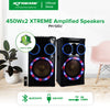 XTREME 550Wx2 Amplified Speaker Bluetooth FM USB SD Card Reader LED Display w/ Remote | PH-12DJ