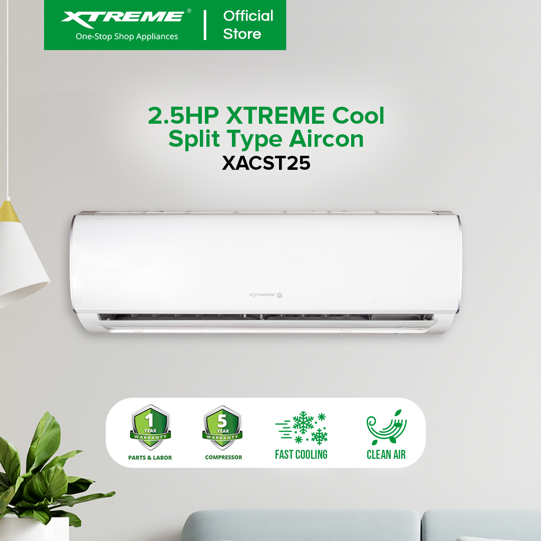 2.5HP XTREME COOL Energy Efficient Split type aircon | XACST25