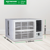 1.0HP XTREME COOL Energy Efficient Window Type Aircon with Remote | XACWT10R
