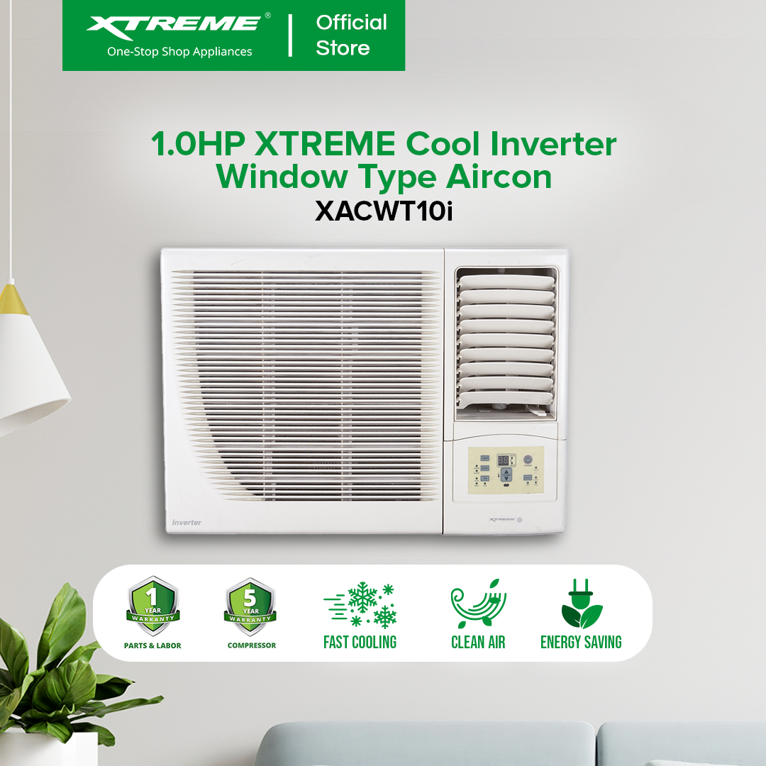 1.0HP XTREME COOL Inverter Window Type Aircon | XACWT10i