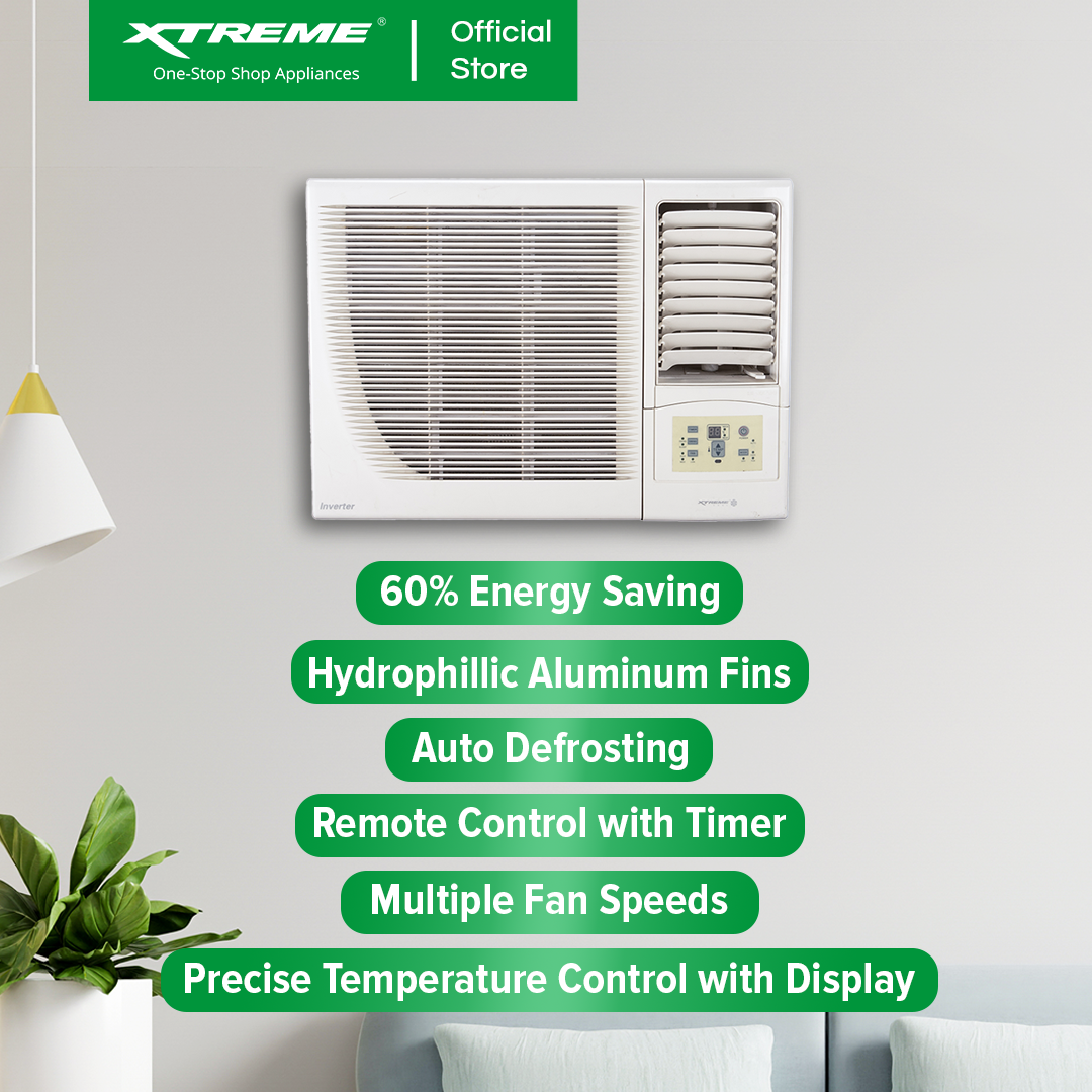 1.0HP XTREME COOL Inverter Window Type Aircon | XACWT10i