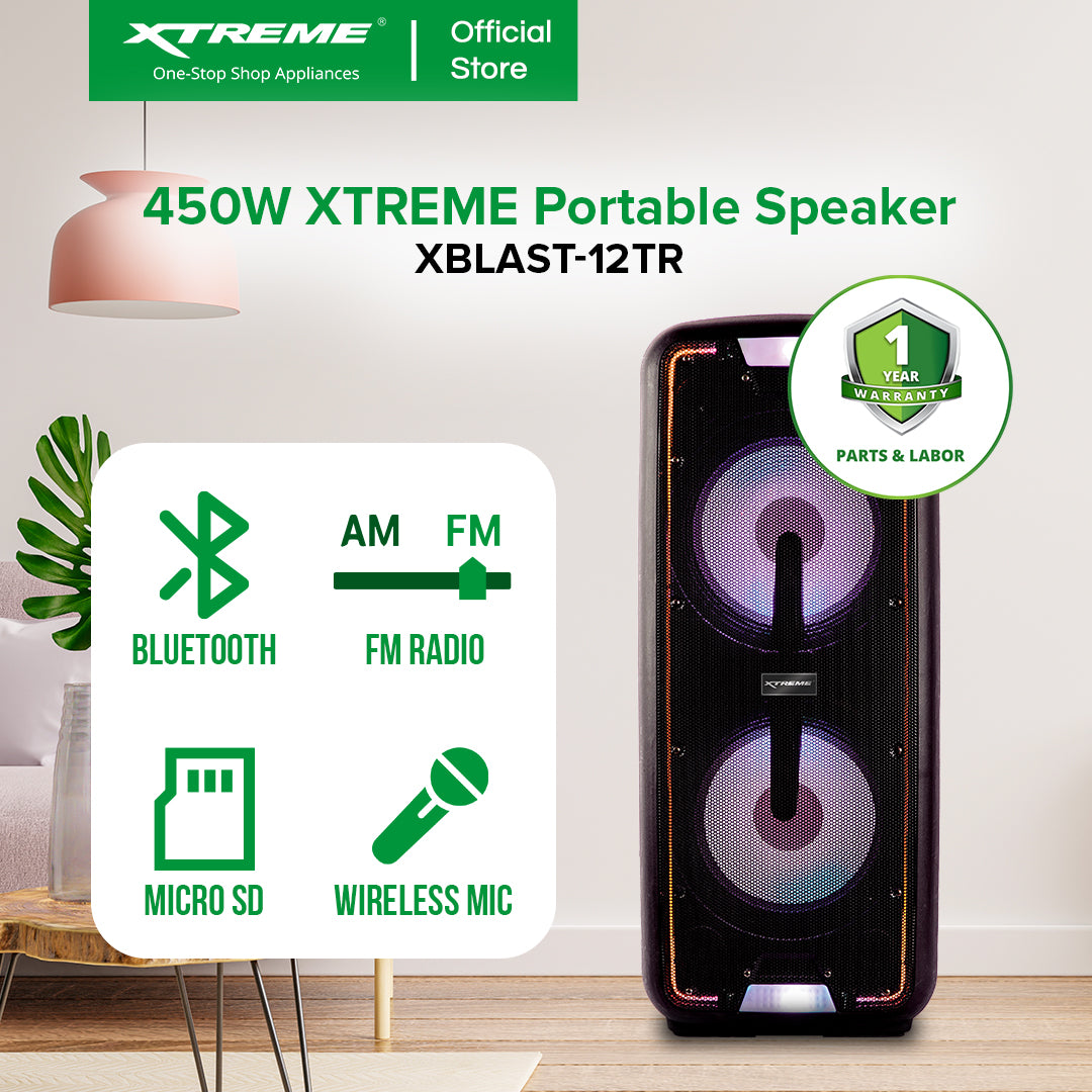 450W XTREME Portable Speaker | XBLAST-12TR
