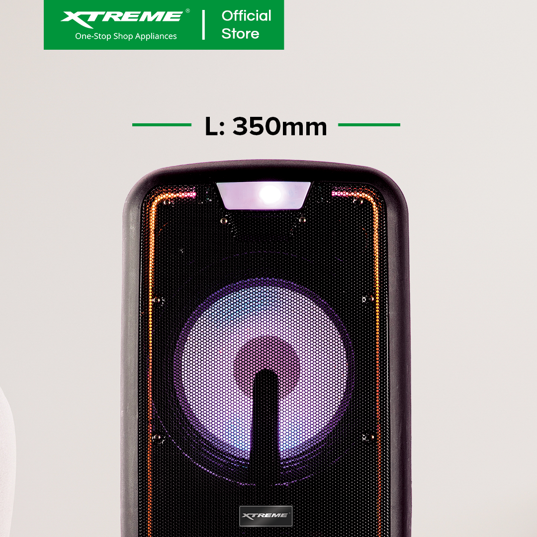 XTREME 450W 1 Way Portable Speaker System USB Micro SD FM Radio Mic & Guitar Input | XBLAST-12TR