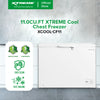 XTREME COOL 11 CUFT. Chest Freezer Manual Defrost with Lock Handle and Light (White) | XCOOL-CF11