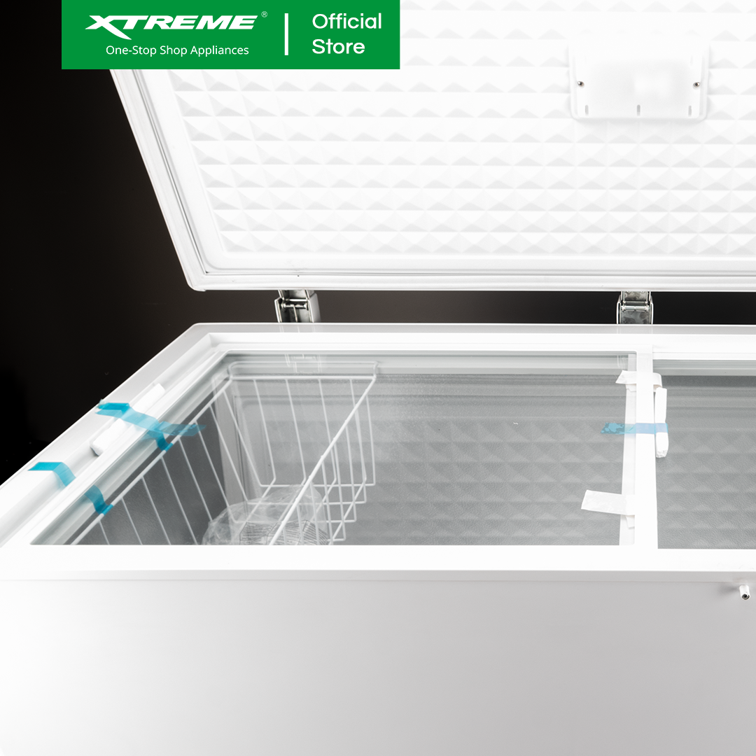 XTREME COOL 11 CUFT. Chest Freezer Manual Defrost with Lock Handle and Light (White) | XCOOL-CF11