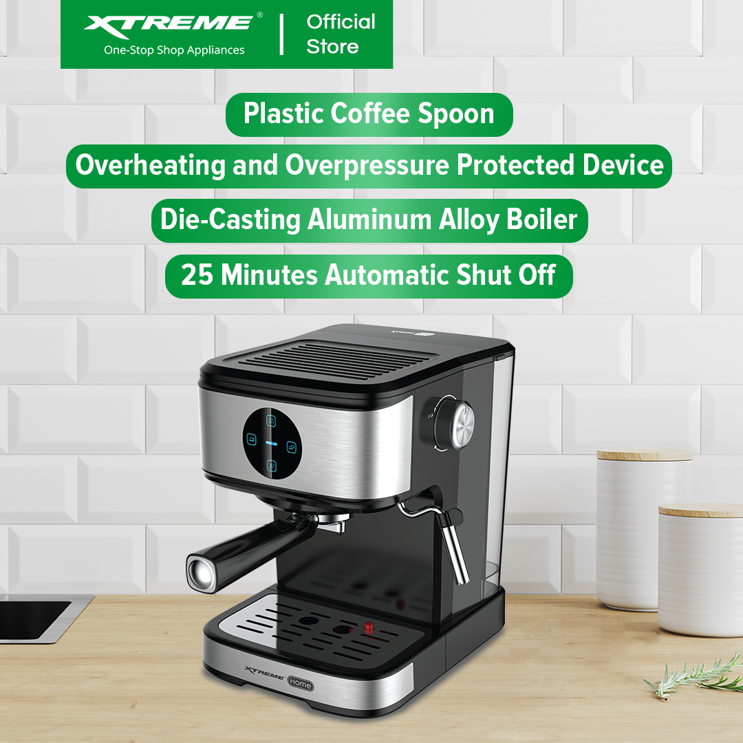X-SERIES 1.5L Espresso Machine Touch Panel Control with Automatic Shut-Off | XH-ESCMX