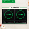 X-SERIES Double Burner Induction Cooker w/ Automatic Shut Off & Digital LED Display | XH-IC21002BX