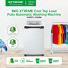 XTREME COOL 8KG Top Load Fully Automatic Washing Machine with Spin Dry (White Cover) | XWMTL-0008W