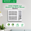 Load image into Gallery viewer, 1.5HP XTREME COOL Energy Efficient Window Type Aircon Manual | XACWT15