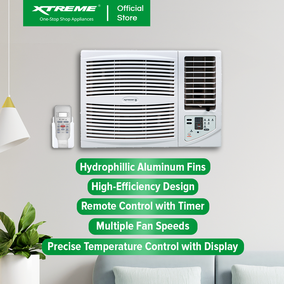 1.5HP XTREME COOL Energy Efficient Window Type Aircon with Remote | XACWT15R