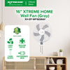 Load image into Gallery viewer, XTREME HOME 16 inches Wall Fan 3-Speed with 2 Chains (Gray Blade) | XH-EF-WF16GRAY