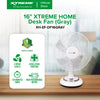 XTREME HOME 16 inches Desk Fan 3-Speed with Timer (Gray Blade) | XH-EF-DF16GRAY