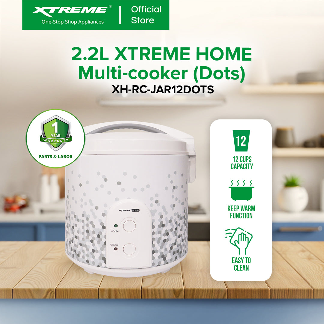 2.2L XTREME HOME Multi-cooker (Dots) | XH-RC-JAR12DOTS