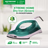 XTREME HOME Dry Iron w/ Soleplate Overheat Protection & Indicator Light (Green) | XH-IRONDRYGREEN