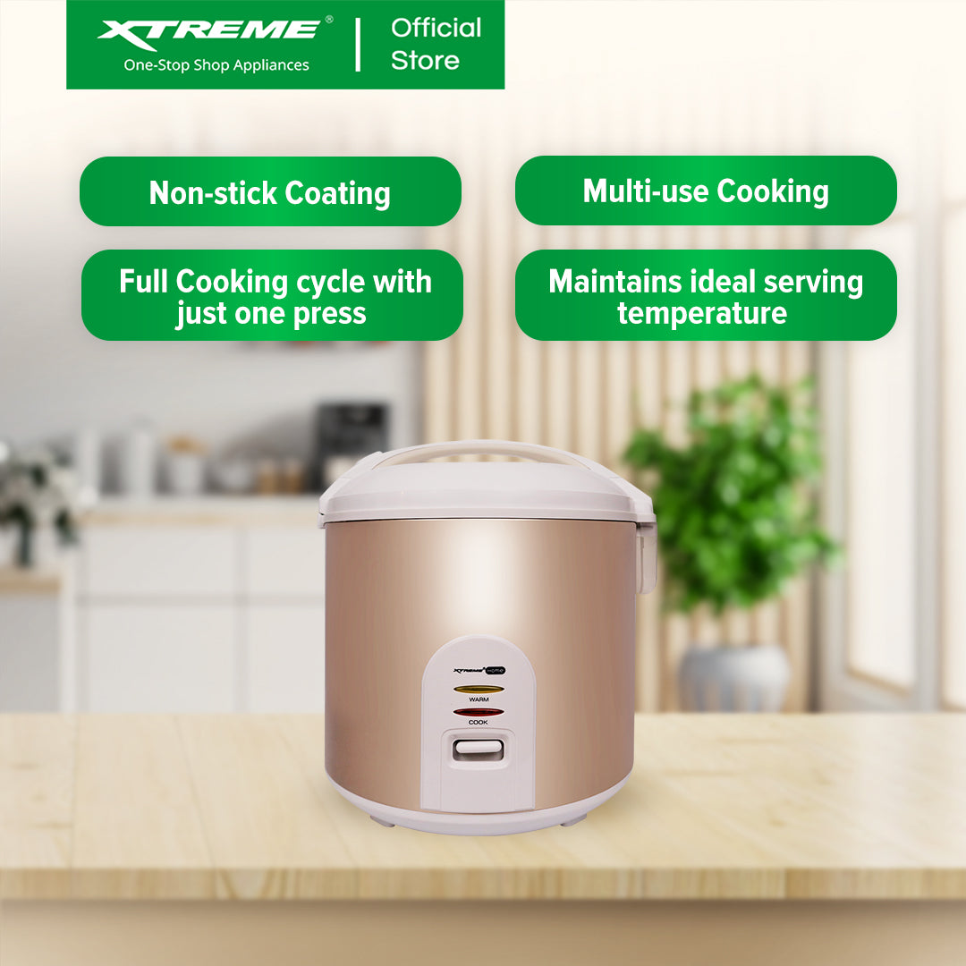 XTREME HOME 1L Rice Cooker 5 Cups Jar Type with Keep Warm Function (Beige) | XH-RC-JAR5BEIGE