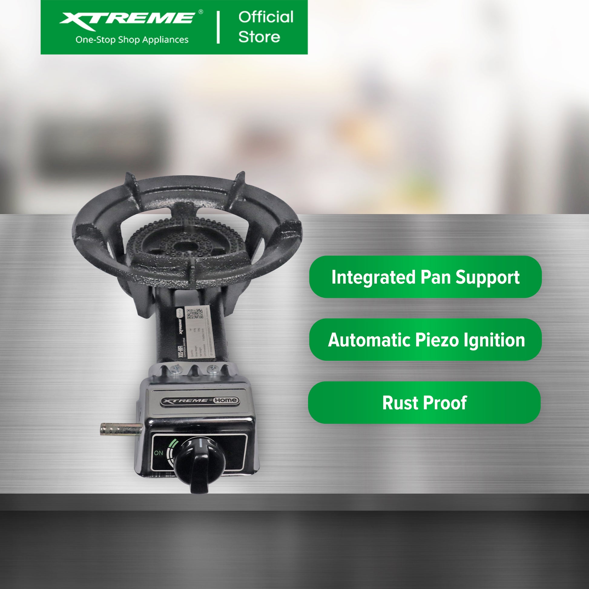 X-SERIES Single Burner Commercial Gas Stove Cast Iron Burner with