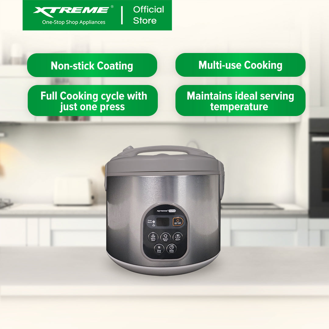 1.8L XTREME HOME Digital Multi-cooker (Silver) XH-RC-JAR10SILVERD