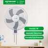 Load image into Gallery viewer, 18&quot; XTREME HOME Wall Fan (Gray) | XH-EF-WF18GRAY