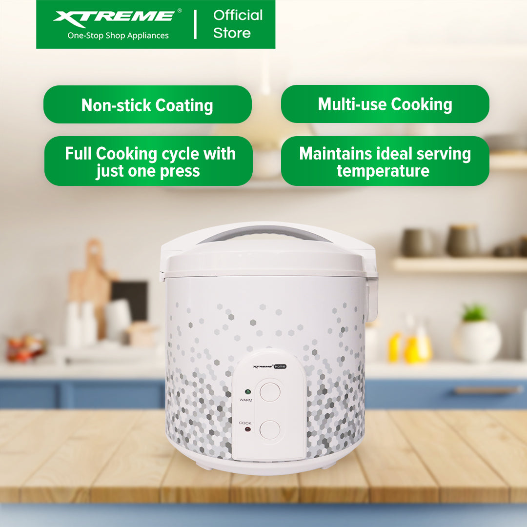 XTREME HOME 2.2L Rice Cooker 12 Cups Jar Type with Keep Warm Function (Dots) | XH-RC-JAR12DOTS