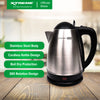 XTREME HOME 1.8L Stainless Steel Electric Kettle Cordless with Automatic Power-off | XH-KT-SS18