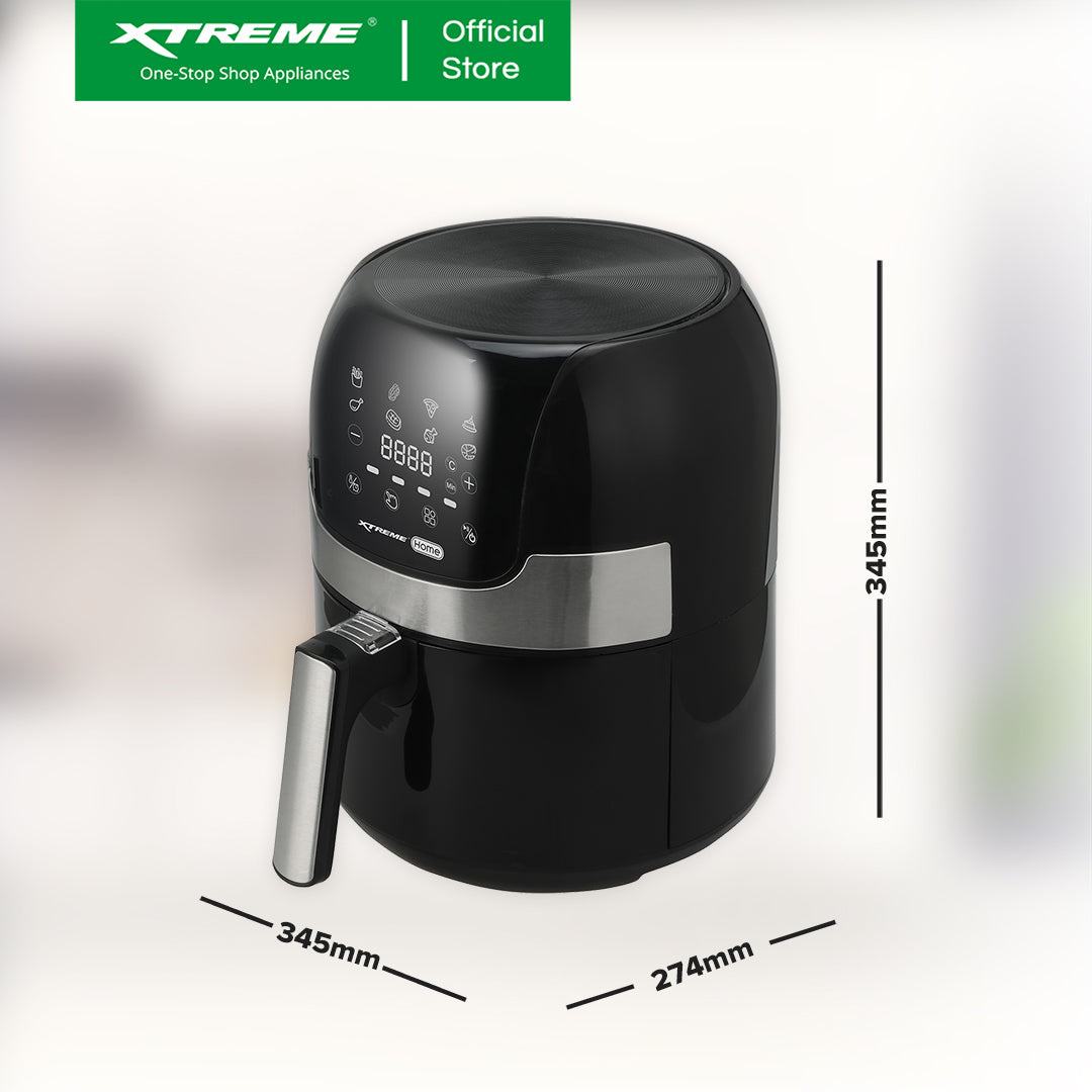 XTREME HOME 3.5L Digital Air Fryer Multi-Function Timer with Auto Shut-off | XH-AIRFRYER35LV2