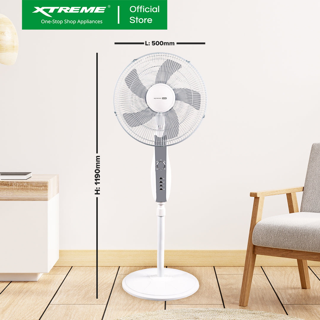 18" XTREME HOME Stand Fan (Gray) | XH-EF-SF18GRAY