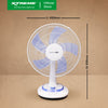 XTREME HOME 16 inches Desk Fan 3-Speed with Timer (Blue Blade) | XH-EF-DF16BLUE