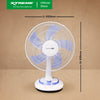 Load image into Gallery viewer, XTREME HOME 16 inches Desk Fan 3-Speed with Timer (Blue Blade) | XH-EF-DF16BLUE