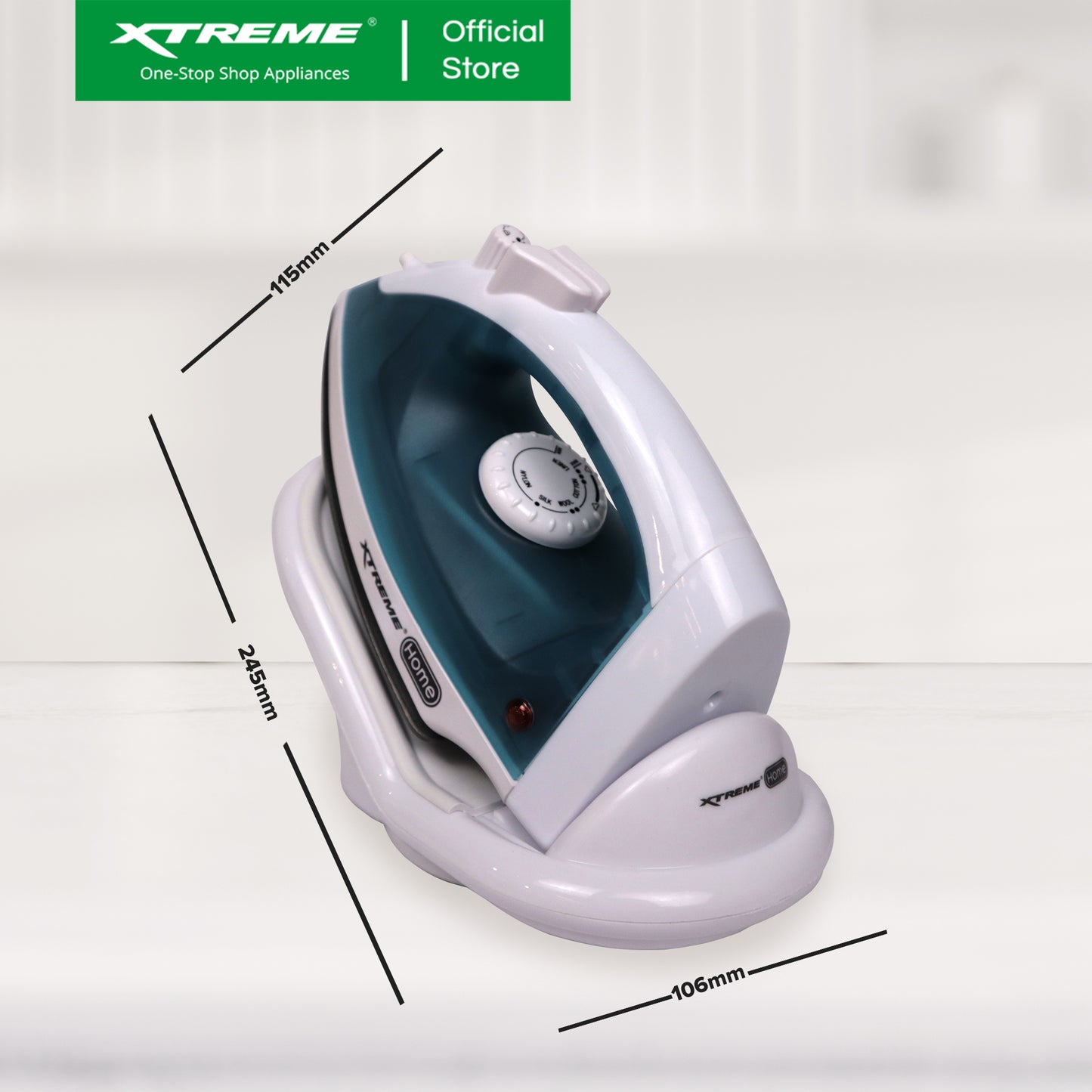 X-SERIES Cordless Steam Iron with Spray Ceramic Soleplate & Indicator Light (Blue) | XH-IRONSTEAMBLUEX