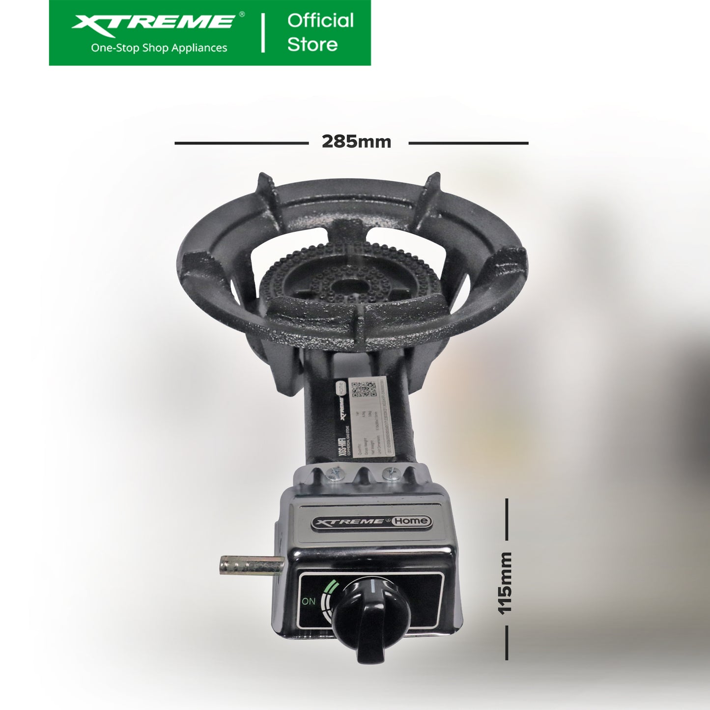 X-SERIES Single Burner Commercial Gas Stove Cast Iron Burner with Automatic Ignition | XGS-HIFIX