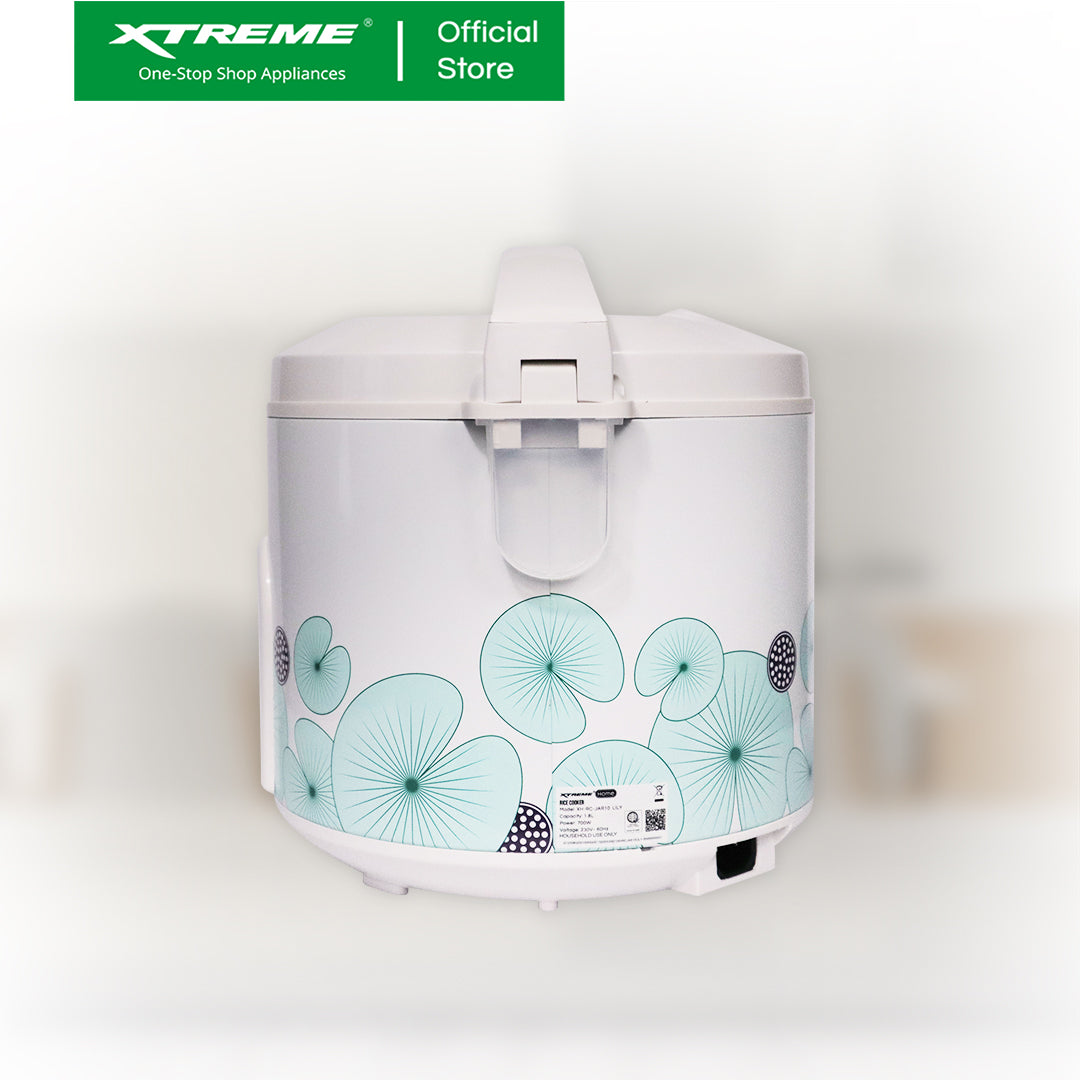 XTREME HOME 2.2L Rice Cooker 12 Cups Jar Type with Keep Warm Function (Lily) | XH-RC-JAR12LILY