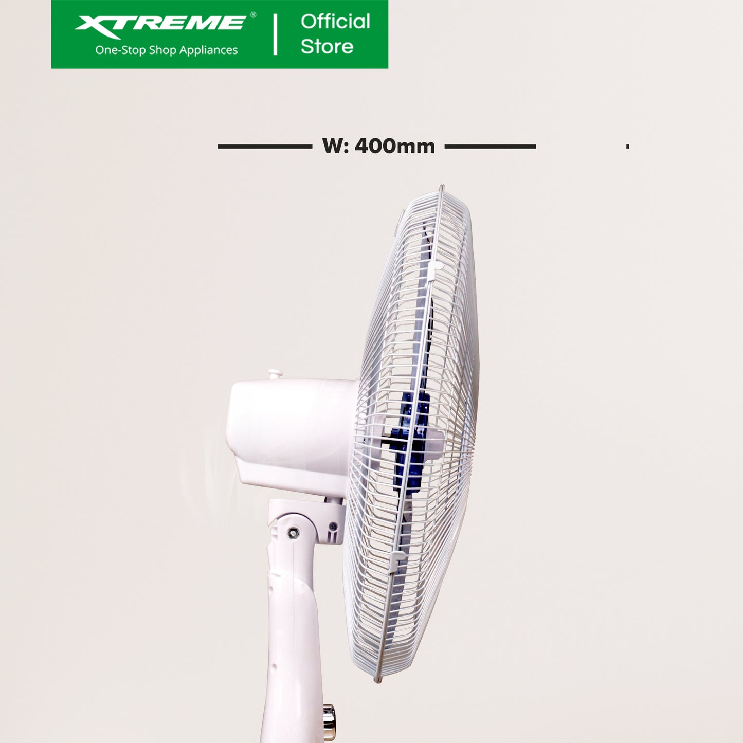 XTREME HOME 16 inches Stand Fan 3-Speed with Timer (Blue Blade) | XH-EF-SF16BLUE