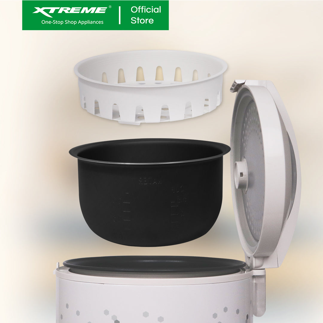 XTREME HOME 1.8L Rice Cooker 10 Cups Jar Type with Keep Warm Function (Dots) | XH-RC-JAR10DOTS