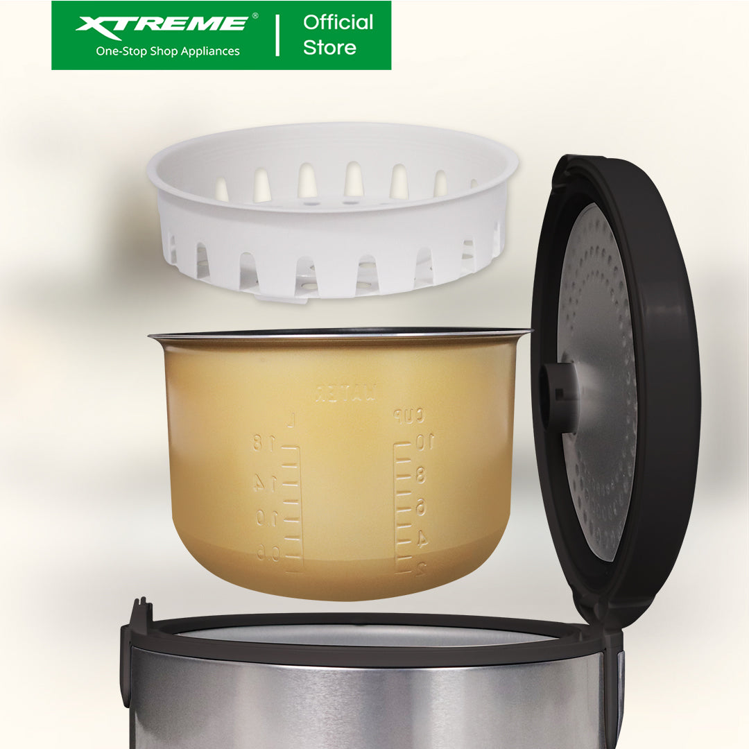 XTREME HOME 1.8L Digital Rice Cooker 10 Cup Jar Type w/ Warm Function (Black) | XH-RC-JAR10BLACKD